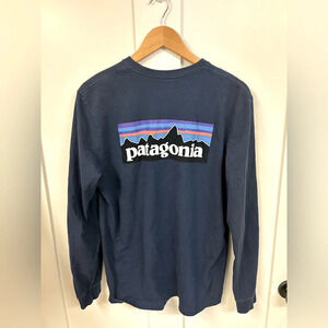 P-6 Logo Long-Sleeve Responsibili-T-Shirt - Men's medium new navy